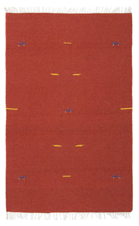 Alfombra Kelim - Tendencia - 180 x 120 cm - rojo