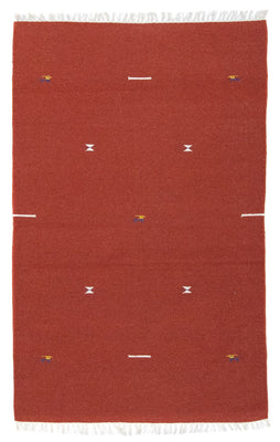 Alfombra Kelim - Tendencia - 180 x 120 cm - rojo