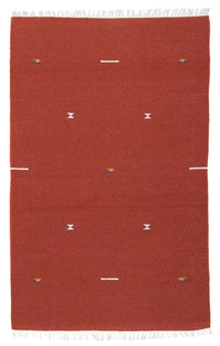 Alfombra Kelim - Tendencia - 180 x 120 cm - rojo