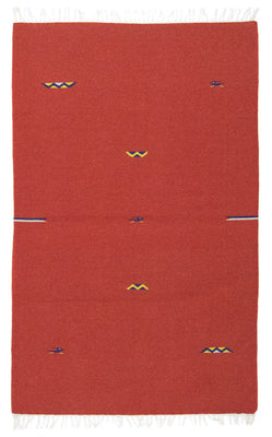 Alfombra Kelim - Tendencia - 180 x 120 cm - rojo