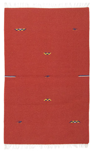 Alfombra Kelim - Tendencia - 180 x 120 cm - rojo