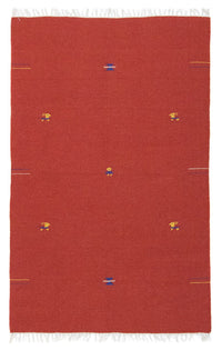 Alfombra Kelim - Tendencia - 180 x 120 cm - rojo