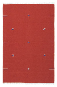 Alfombra Kelim - Tendencia - 180 x 120 cm - rojo