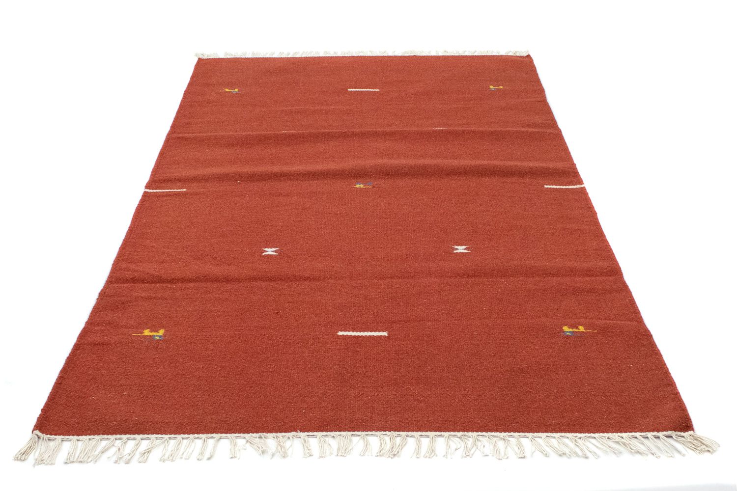 Alfombra Kelim - Tendencia - 180 x 120 cm - rojo