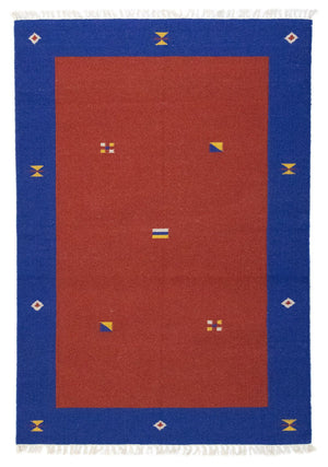 Alfombra Kelim - Tendencia - 180 x 120 cm - rojo