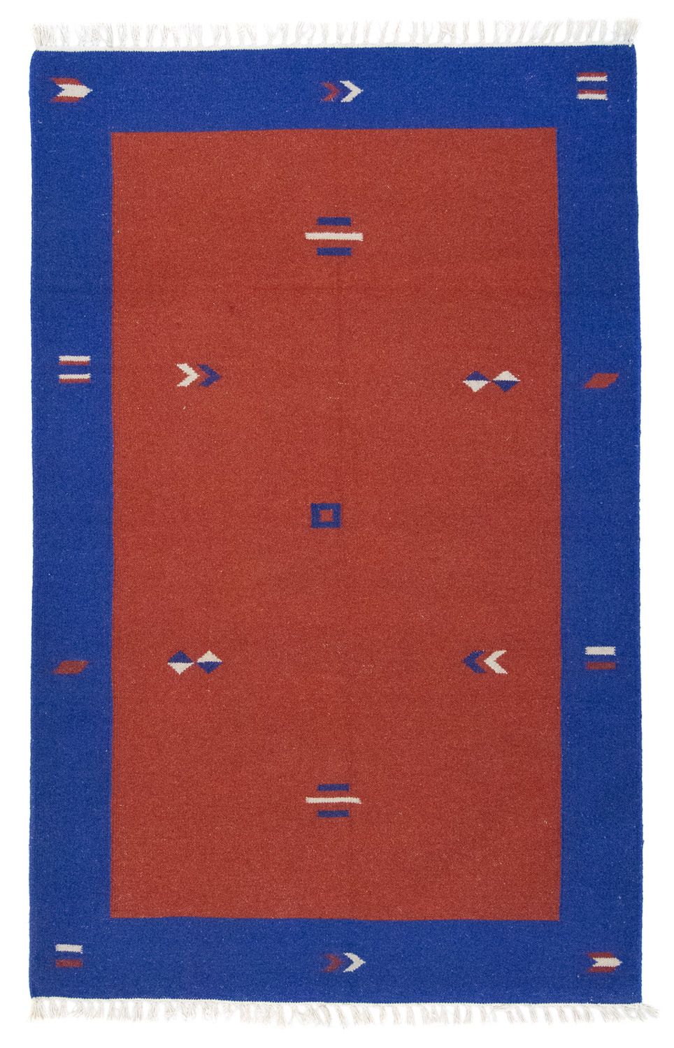 Alfombra Kelim - Tendencia - 180 x 120 cm - rojo