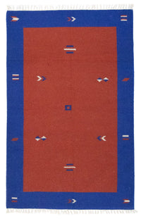 Alfombra Kelim - Tendencia - 180 x 120 cm - rojo