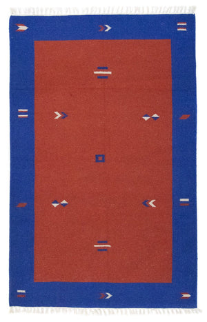 Alfombra Kelim - Tendencia - 180 x 120 cm - rojo