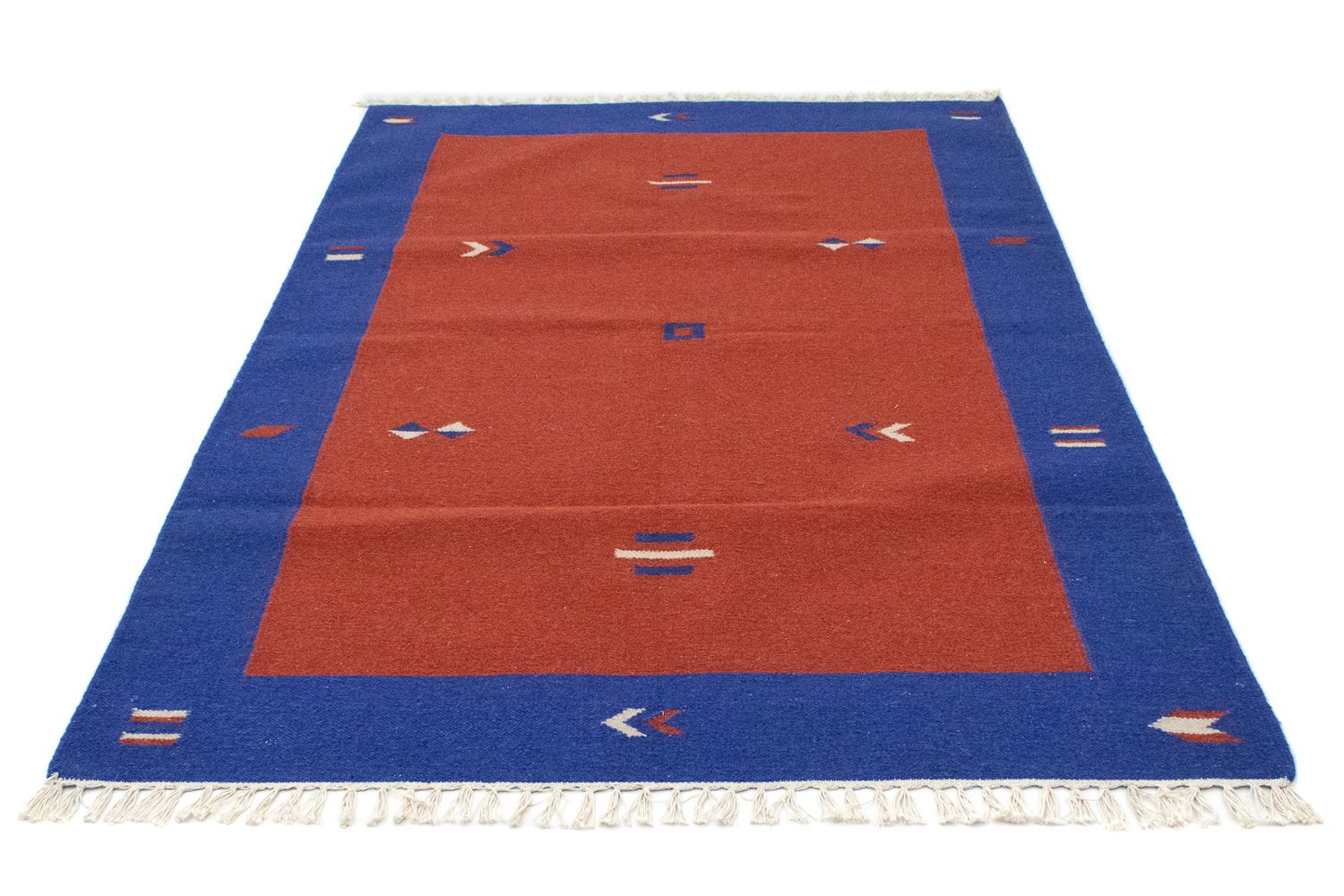 Alfombra Kelim - Tendencia - 180 x 120 cm - rojo