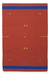Alfombra Kelim - Tendencia - 180 x 120 cm - rojo