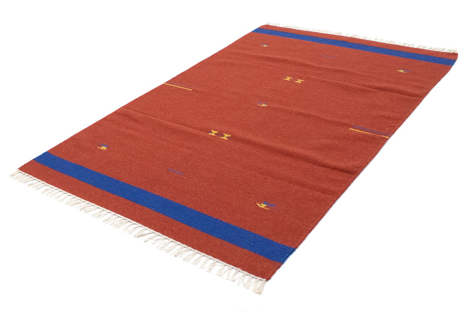 Alfombra Kelim - Tendencia - 180 x 120 cm - rojo
