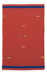Alfombra Kelim - Tendencia - 180 x 120 cm - rojo