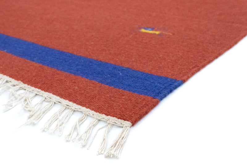 Alfombra Kelim - Tendencia - 180 x 120 cm - rojo