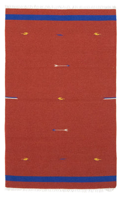 Alfombra Kelim - Tendencia - 180 x 120 cm - rojo