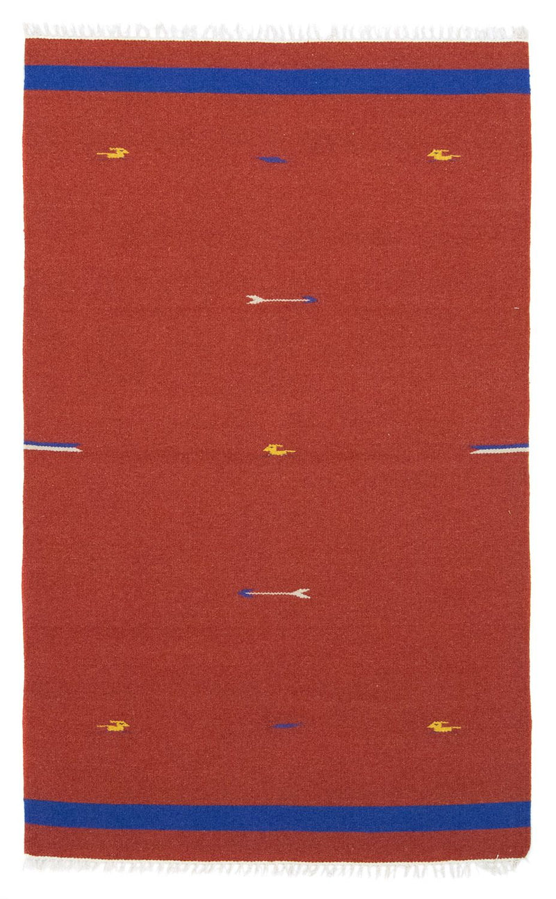 Alfombra Kelim - Tendencia - 180 x 120 cm - rojo