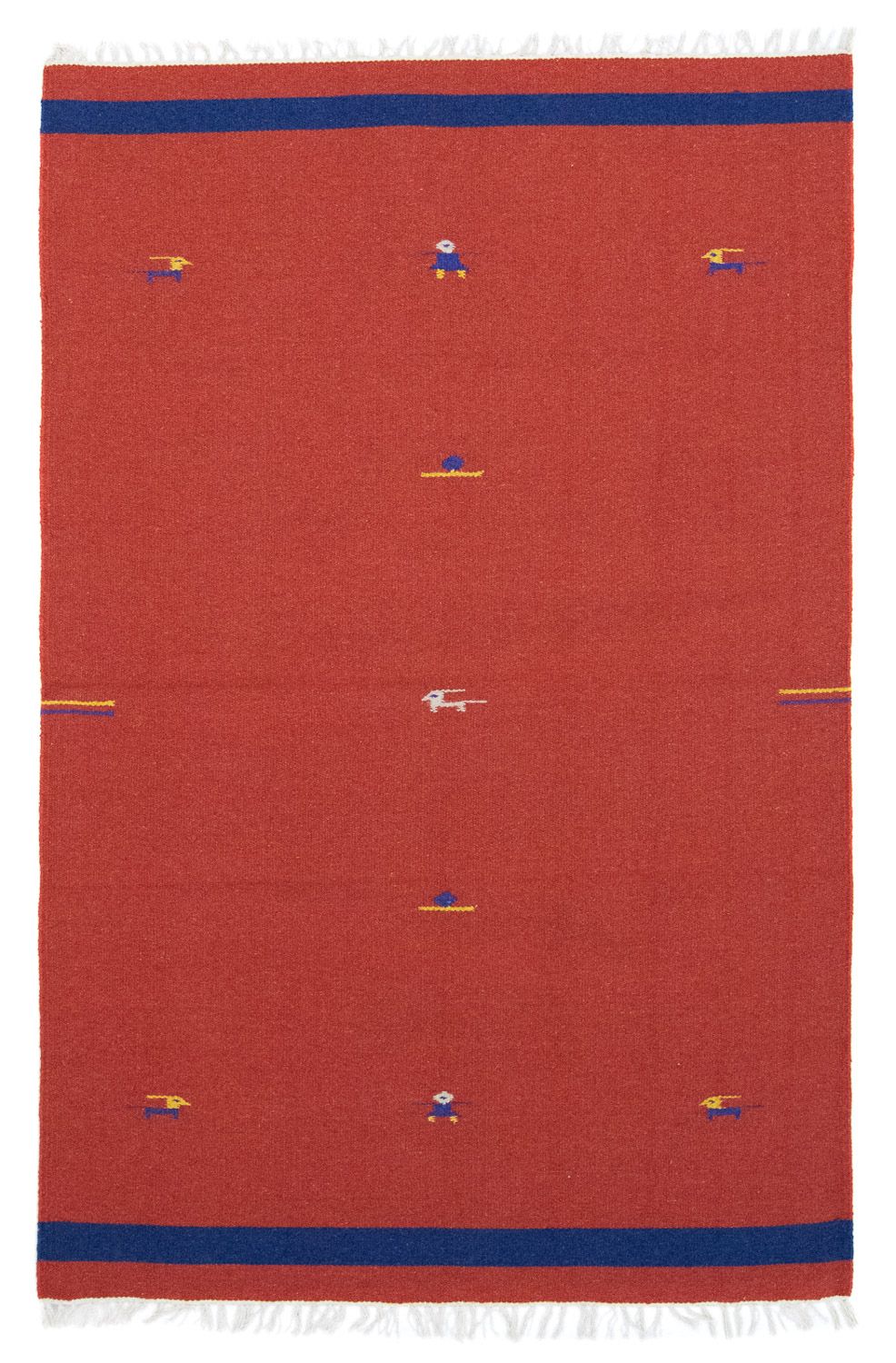 Alfombra Kelim - Tendencia - 180 x 120 cm - rojo