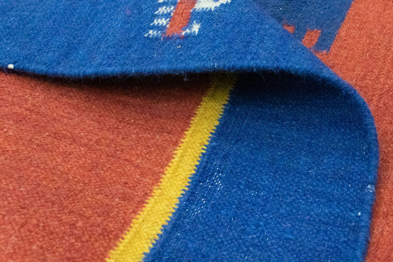 Alfombra Kelim - Tendencia - 200 x 140 cm - naranja