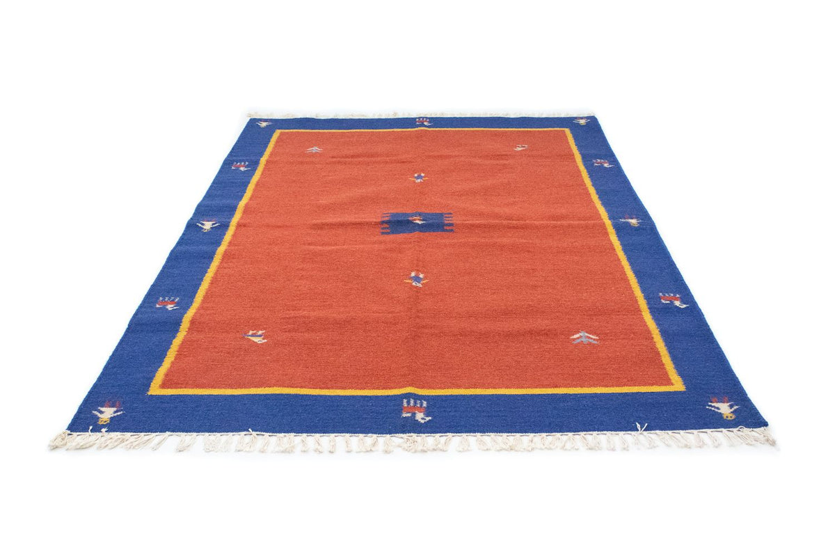 Alfombra Kelim - Tendencia - 200 x 140 cm - naranja