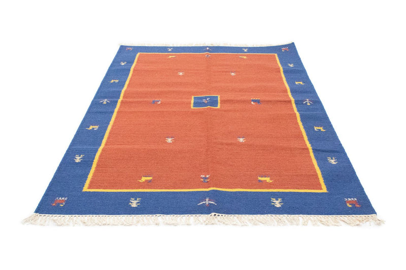 Alfombra Kelim - Tendencia - 200 x 140 cm - naranja