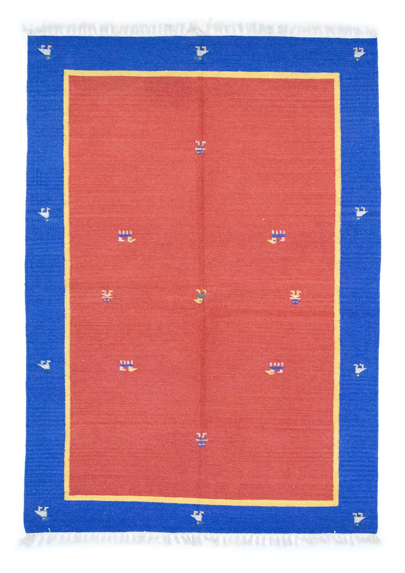 Alfombra Kelim - Tendencia - 200 x 140 cm - rojo