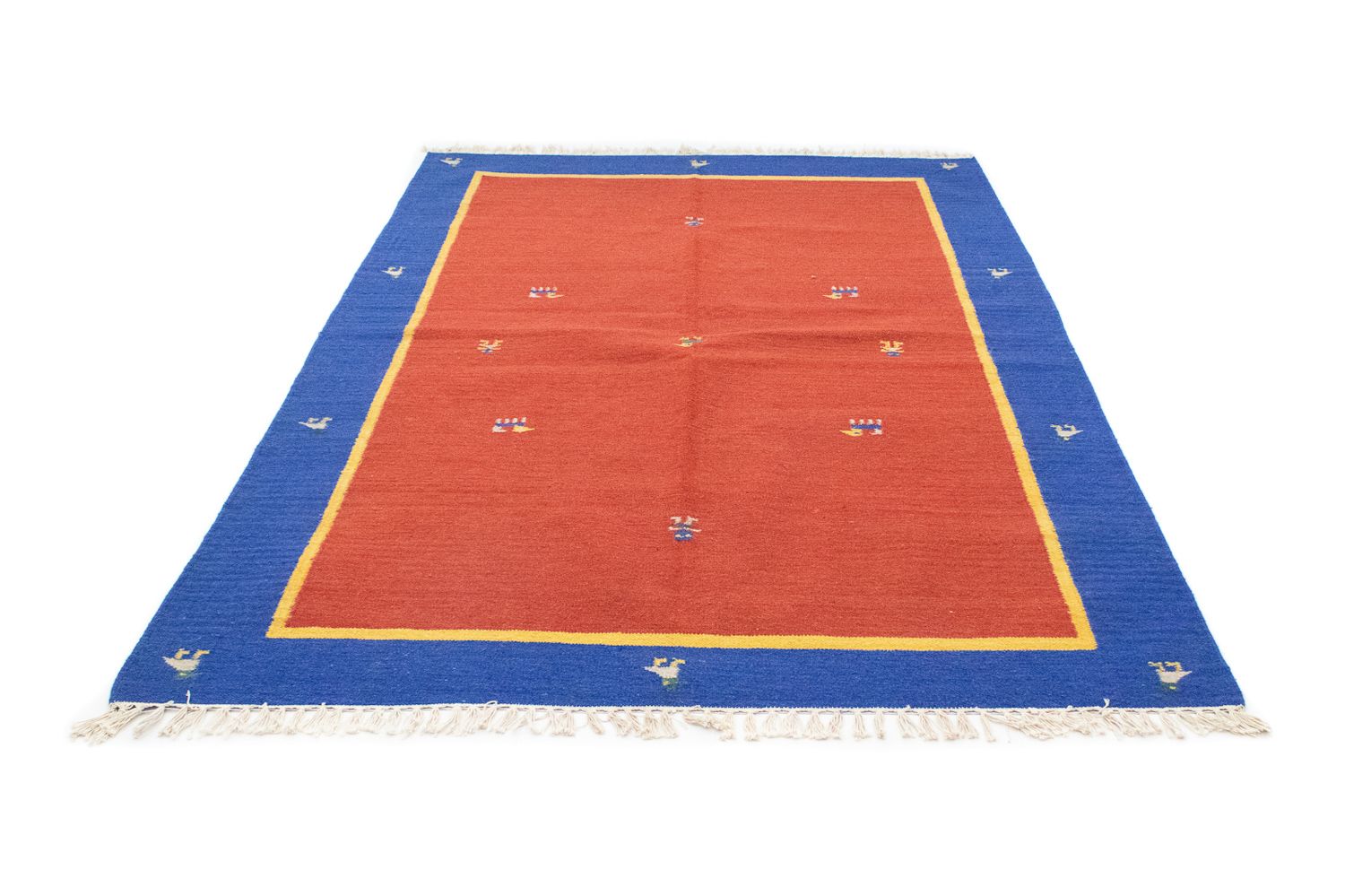 Alfombra Kelim - Tendencia - 200 x 140 cm - rojo