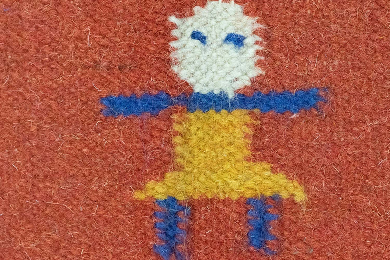 Alfombra Kelim - Tendencia - 200 x 140 cm - naranja