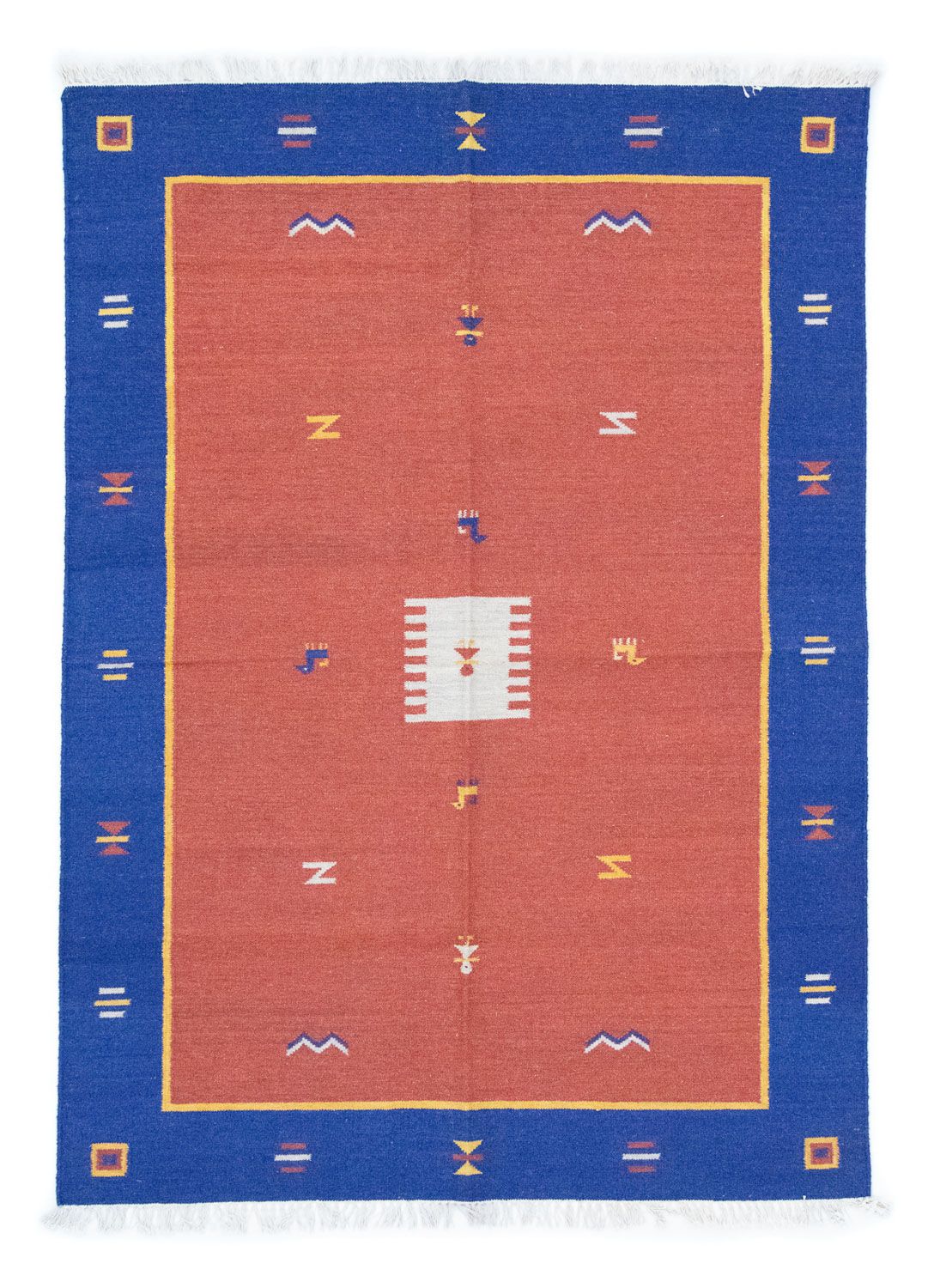 Alfombra Kelim - Tendencia - 200 x 140 cm - rojo