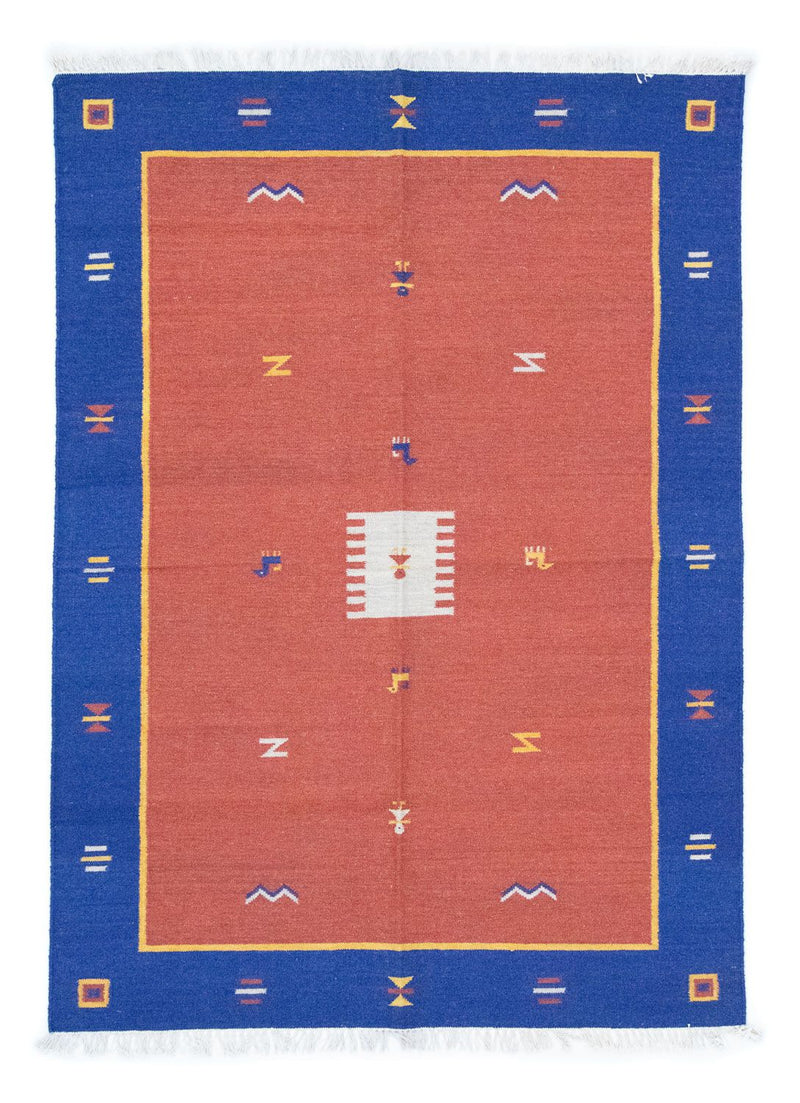 Alfombra Kelim - Tendencia - 200 x 140 cm - rojo