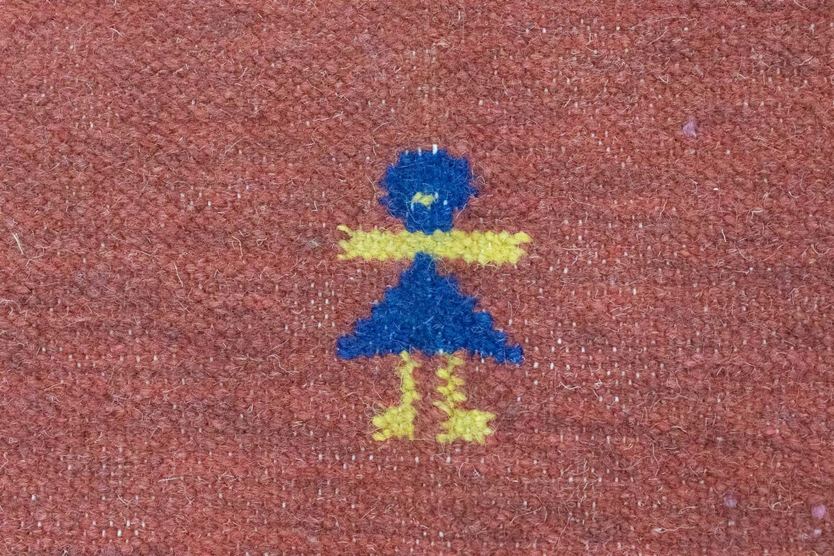 Alfombra Kelim - Tendencia - 200 x 140 cm - rojo