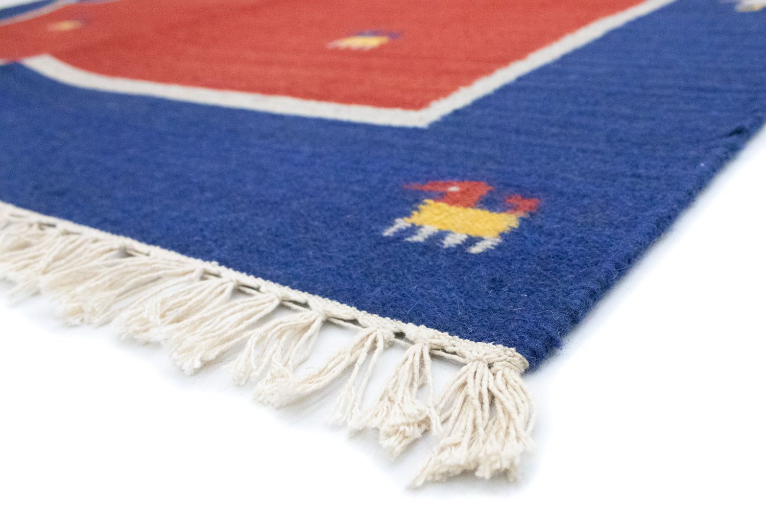 Alfombra Kelim - Tendencia - 200 x 140 cm - rojo