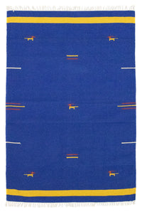 Alfombra Kelim - Tendencia - 180 x 120 cm - azul