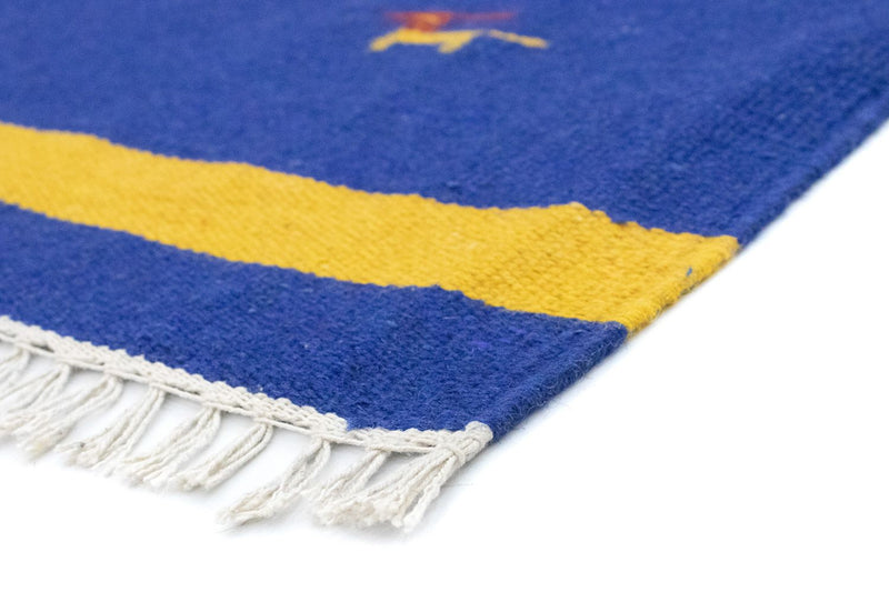 Alfombra Kelim - Tendencia - 180 x 120 cm - azul