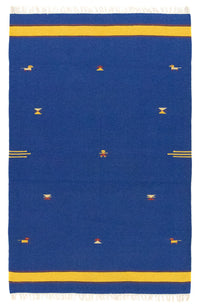 Alfombra Kelim - Tendencia - 180 x 120 cm - azul