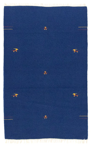 Alfombra Kelim - Tendencia - 180 x 120 cm - azul