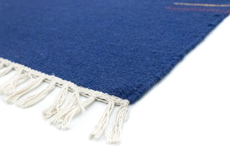Alfombra Kelim - Tendencia - 180 x 120 cm - azul