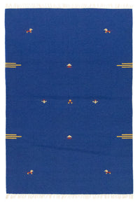Alfombra Kelim - Tendencia - 180 x 120 cm - azul