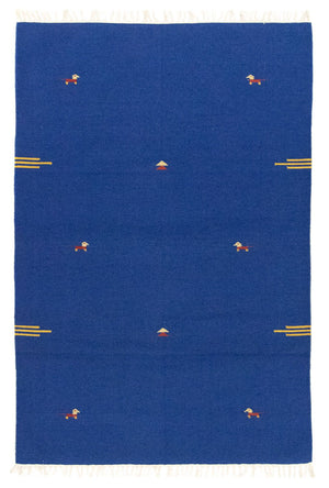 Alfombra Kelim - Tendencia - 180 x 120 cm - azul