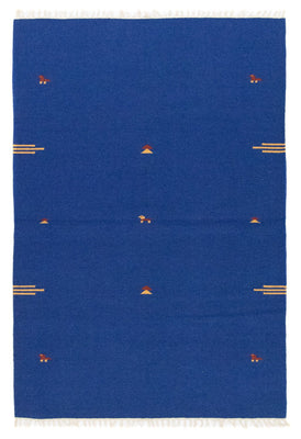Alfombra Kelim - Tendencia - 180 x 120 cm - azul