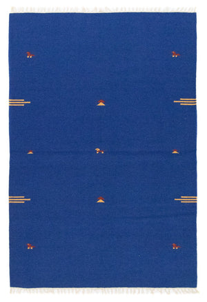 Alfombra Kelim - Tendencia - 180 x 120 cm - azul