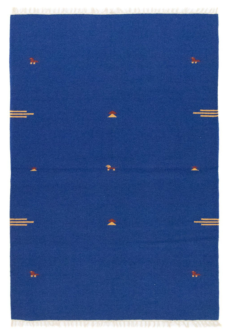 Alfombra Kelim - Tendencia - 180 x 120 cm - azul