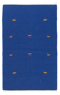 Alfombra Kelim - Tendencia - 180 x 120 cm - azul