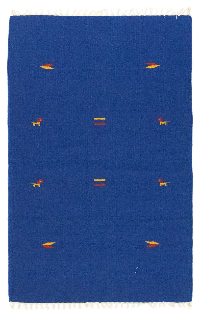 Alfombra Kelim - Tendencia - 180 x 120 cm - azul