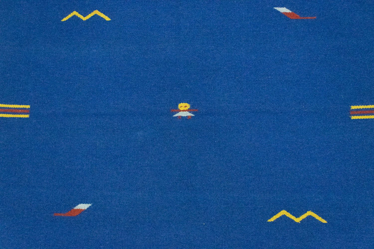 Alfombra Kelim - Tendencia - 180 x 120 cm - azul