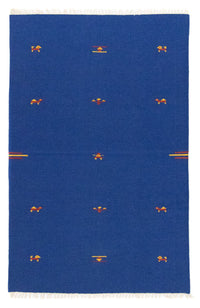 Alfombra Kelim - Tendencia - 180 x 120 cm - azul
