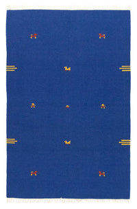 Alfombra Kelim - Tendencia - 180 x 120 cm - azul