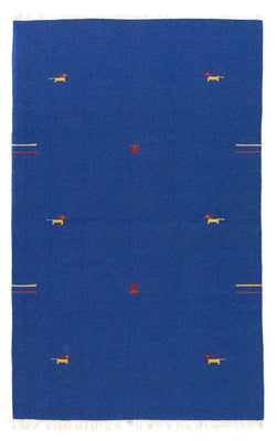 Alfombra Kelim - Tendencia - 180 x 120 cm - azul