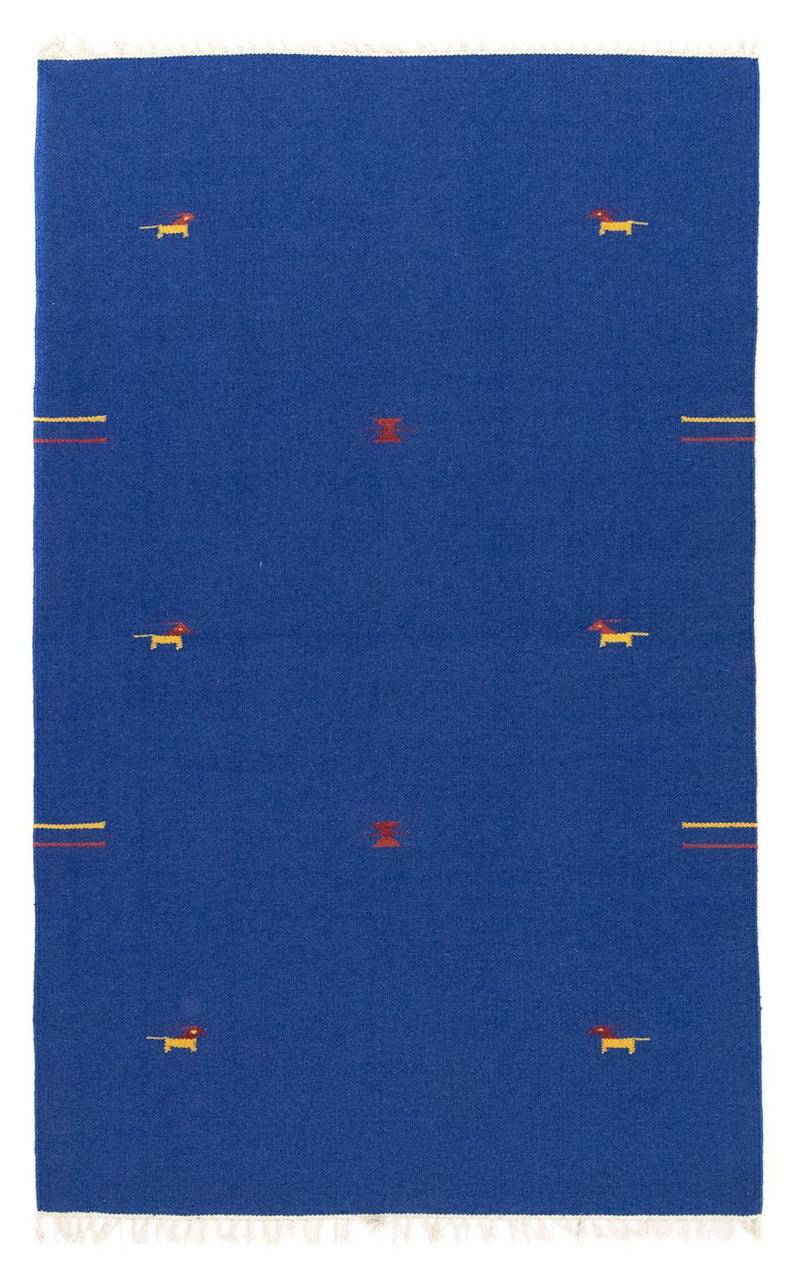 Alfombra Kelim - Tendencia - 180 x 120 cm - azul