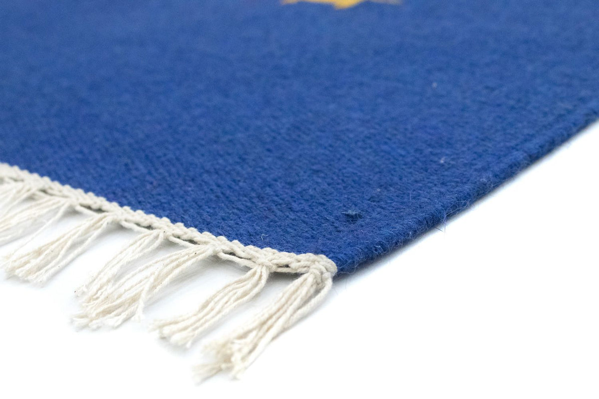 Alfombra Kelim - Tendencia - 180 x 120 cm - azul
