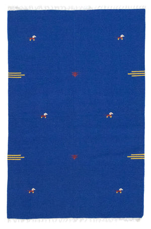 Alfombra Kelim - Tendencia - 180 x 120 cm - azul