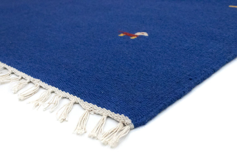 Alfombra Kelim - Tendencia - 180 x 120 cm - azul